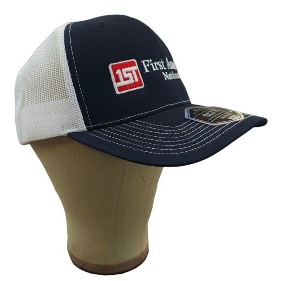 First American National Bank Mesh Snapback Cap Trucker Embroidered Hat NWOT - Picture 3 of 14